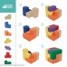 ECR4Kids SoftZone Clever Cube 3D Puzzle Fun Foam Motor & Cognitive Development Toy for Toddlers Kids 2 Foot Cube Assorted